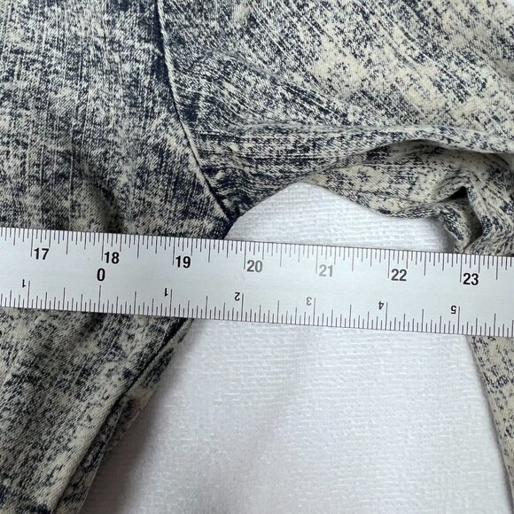 Acid Washed Cropped Jacket Denim SZ 12 Designed by Cosmic‎ Belted Punk 80's - Picture 16 of 16